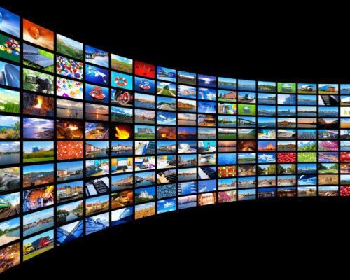 Streaming media concept Streaming media concept